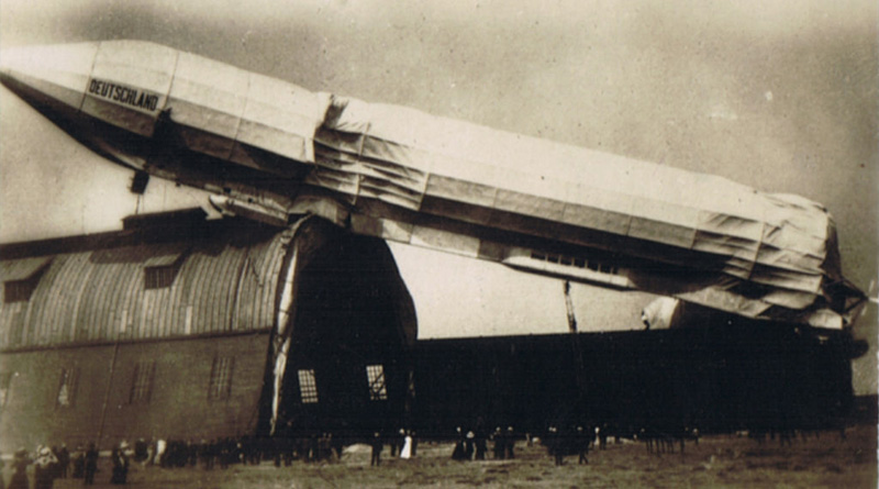 Verlust von LZ 8 in Düsseldorf im Mai 1911