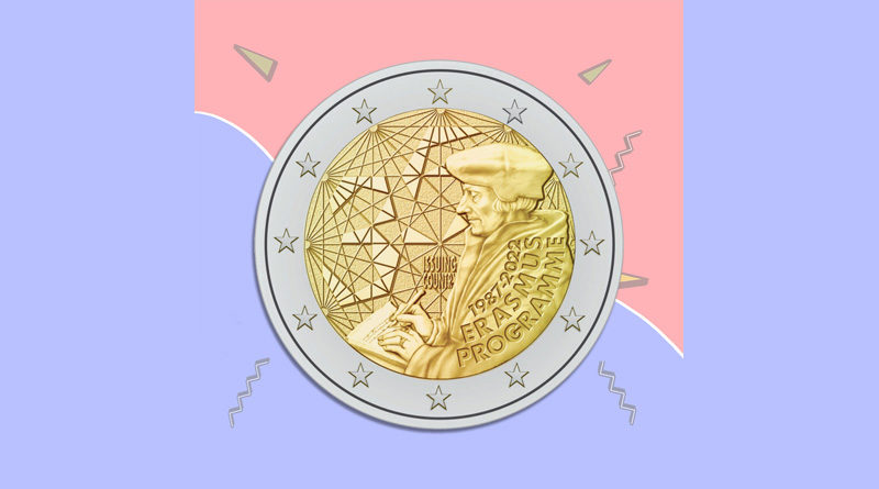 Neue 2-Euro-Münze "Erasmus" im Umlauf